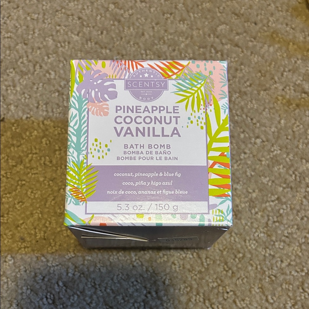 Scentsy Tropical Bath Bomb with Pineapple Coconut Vanilla